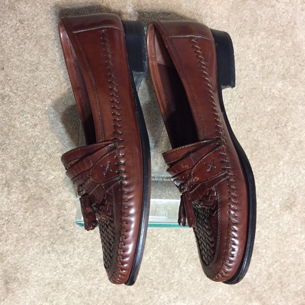 STACY ADAMS BROWN LOAFERS W/TASSELS - Picture 5 of 8